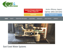 Tablet Screenshot of eastcoastwatersystems.com